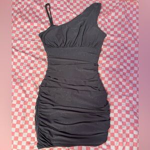 sparkly gray dress